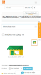 Mobile Screenshot of batdongsanthaibinh.gocom.vn